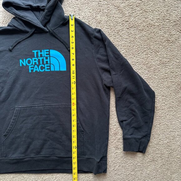 North Face Sweatshirt Mens XL Hoodie Long Sleeve Black Spellout Logo - Picture 6 of 11